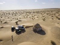 Pause auf dem Weg von Douz nach Ksa Gihlan.