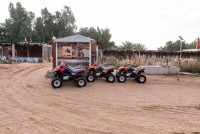 Die Oase wird oft von Tagestouristen besucht, die sich dann hier in den Dünen mit den Quads austoben