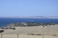 Blick auf Penneshaw mit der Fähre rüber zum Festland