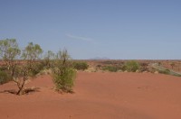 Katatjuta (oder Mt. Olga); die liegen nochmal 50 km westlich vom AR)