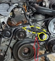 Mögliche Bewegung des Riemens / der Rolle