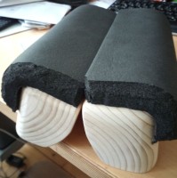 ...dann die Oberseite und das obere vordere Drittel mit 19mm Armaflex beklebt...