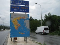 Hier stehts auch dran, Grenzübergang Bulgarien - Griechenland