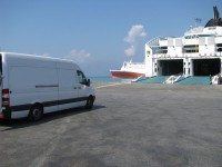 In Ancona kurz bevor es auf die Fähre nach Griechenland ging