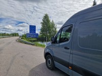 An der Finnischen Grenze bei Pajala