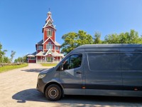 schöne Stabkirche in Gravdal