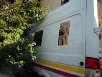 Ausschneiden der ersten Fenster.