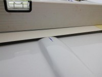 Und hier, dass die HPL-Platte jetzt saugend aufliegt