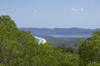 Blick vom Cape Hawke zum Booti Booti NP