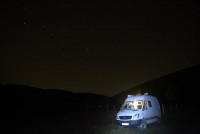 Der große und der kleine Wagen in den rumänischen Bergen