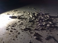 Die Brocken fielen nach Ausbau der Heizung ‚baaam in my face‘